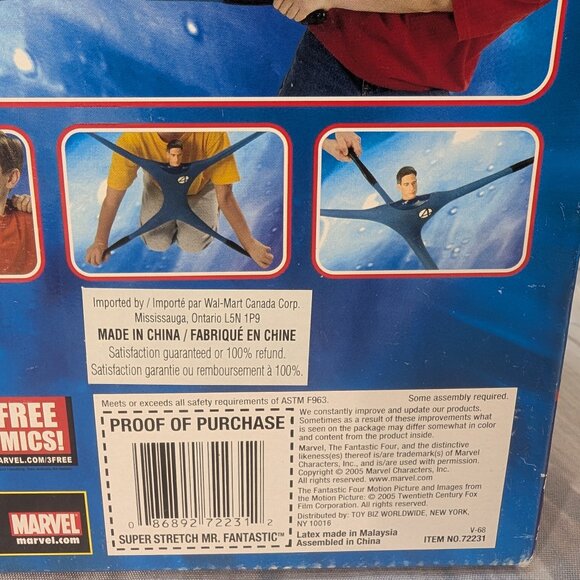 Fantastic 4 Super Stretch Mr. Fantastic Action Figure Toy Biz New in Box - Picture 8 of 15